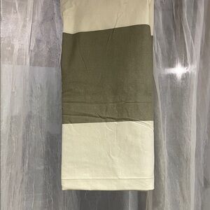 West Elm Two-Tone Shower Curtain - Grey and White